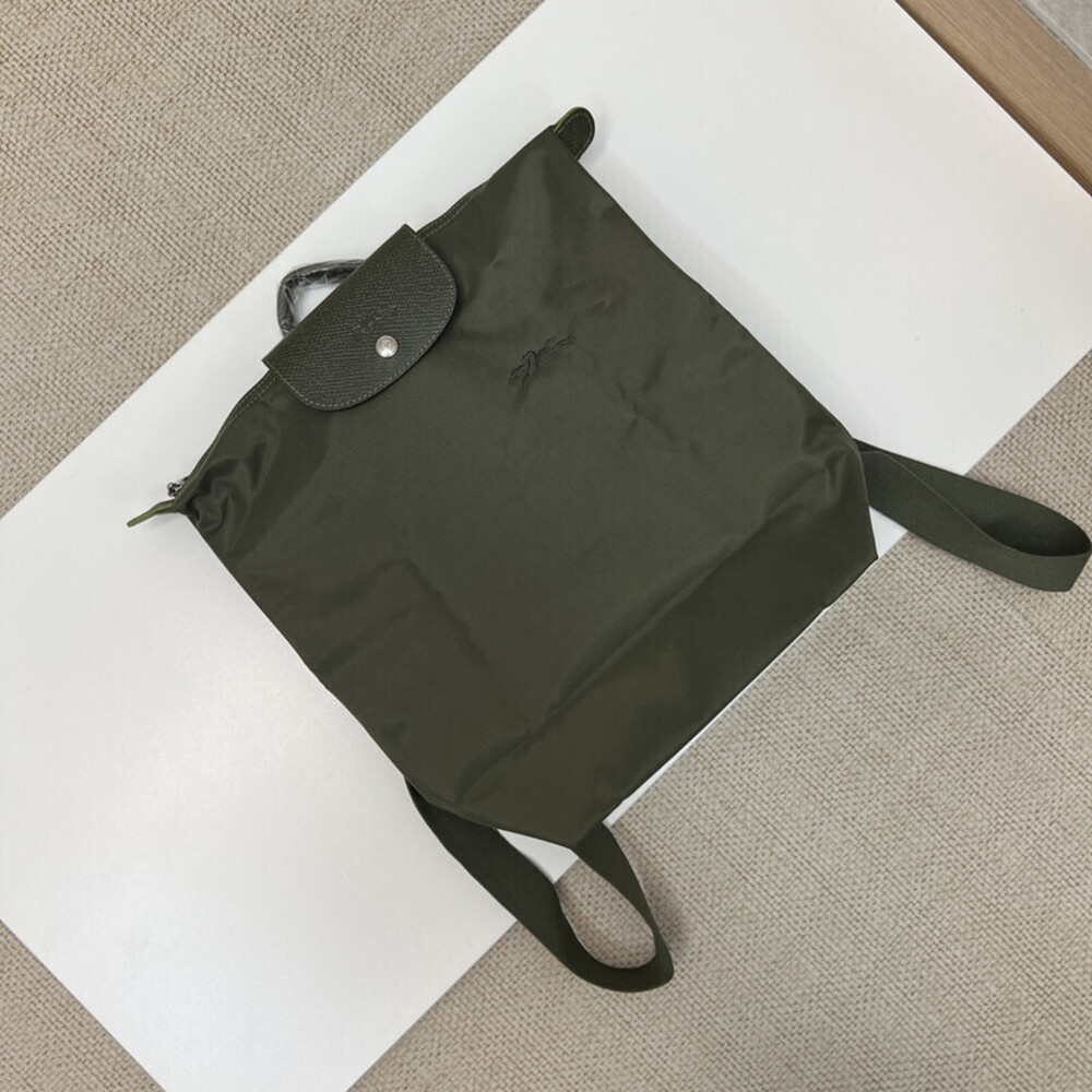 Longchamp Le Pilage Backpack forest green